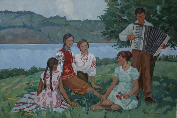 Young people at rest 