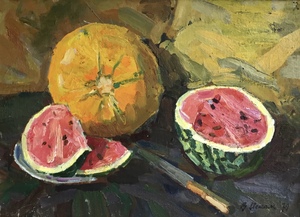 Still life with watermelons - SOLD