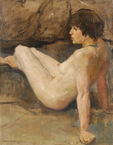Seated nude 