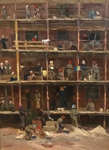 Gerasimova's brigade - (Working women at a construction site) 