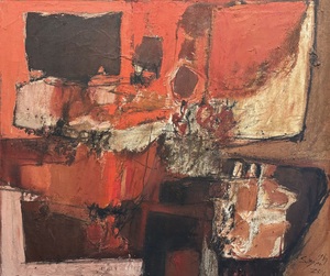 Compositie in rood - Fred Sieger